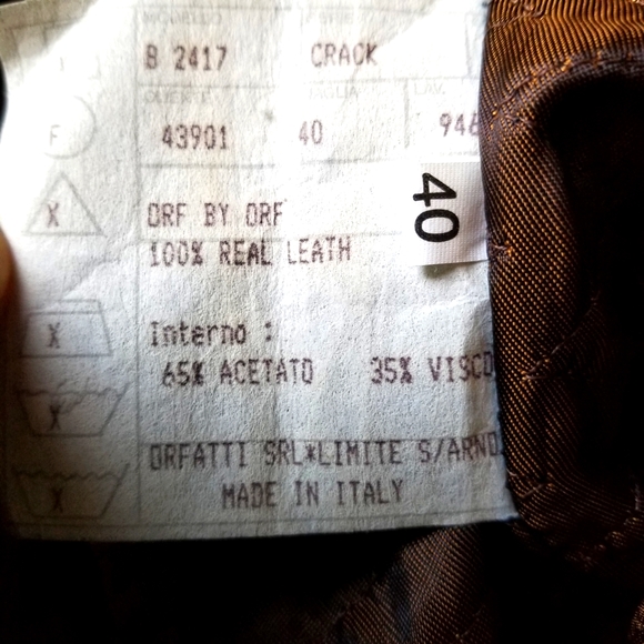 ORFATTI 100% Real leather jacket size 40 - Picture 4 of 11